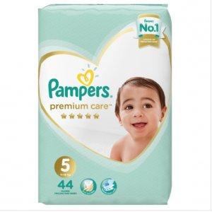 PAMPERS PREMIUM CARE, rozmiar 5, 44 pieluszki, 11kg-16kg