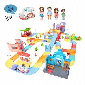 DUŻY ZESTAW MEGA KOLEJKA TOR 630cm FUNNY TOWN -50%