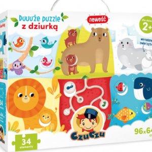 Duuuże puzzle z dziurką
