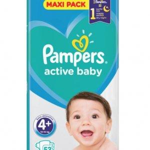 Pampers ACTIVE BABY rozmiar 4+, 53 pieluszki, 10-15 kg