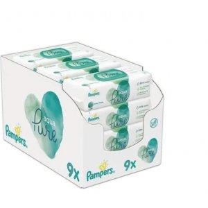 Pampers chusteczki nawilżane 9 x 48 szt Aqua Pure