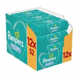 Pampers chusteczki nawilżane Fresh Clean 12x52 szt.