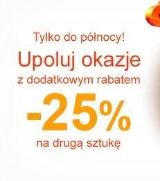 Dodatkowe 25% rabatu na drugą sztukę w Smyku