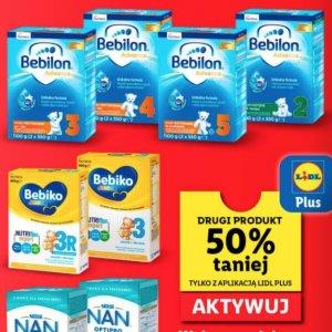Wybrane mleka dla dzieci, drugi produkt taniej