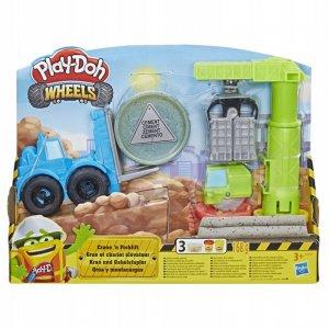 HASBRO PLAY DOH ZESTAW WHEELS DŹWIG+3 TUBY -37%