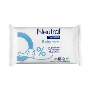 NEUTRAL BABY WIPES CHUSTECZKI NAWILŻANE DLA DZIECI