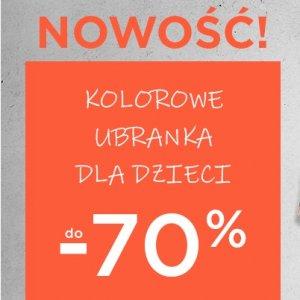 Kolorowe ubrania dla dzieci w 5.10.15 do -70%