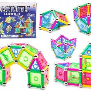 Klocki magnetyczne PANELS 110 MAGNETIC WORLD -44%