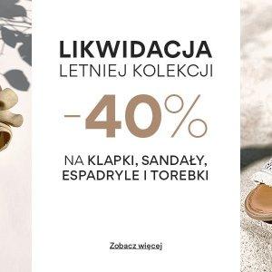 Sandały, klapki i espadryle w CCC -40%