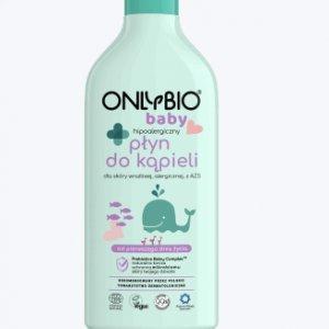 ONLYBIO Baby hipoalergiczny płyn do kąpieli dla skóry wrażliwej, alergicznej, z AZS