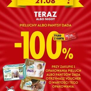 Tylko dziś w Biedronce voucher -100% na pieluchy i pantsy Dada