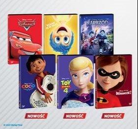 Filmy Disney Pixar w Smyku do -30%