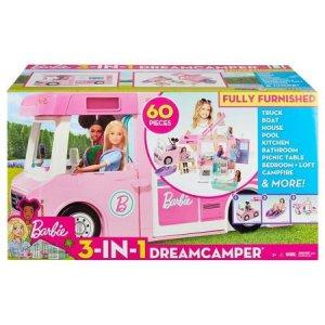 Barbie Umeblowany kamper 3w1 Mattel -25%