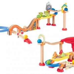 Hit cenowy - PLAYTIVE® Drewniany, muzyczny tor kulkowy lub moje pierwsze miasto, 1 komplet