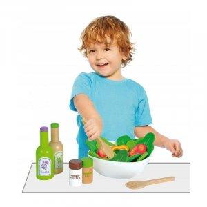 Drewniane warzywa zestaw z miską Ecotoys -25%