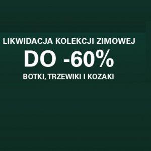 Likwidacja kolekcji zimowej - botki, trzewiki i kozaki do -60%