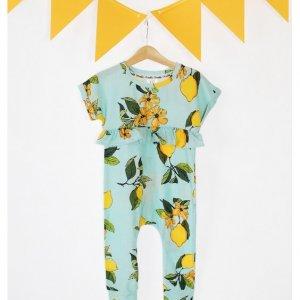 Romper dziecięcy z falbanką lemonade print -30%