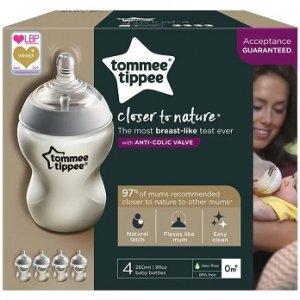 Hit cenowy - TommeeTippee Butelki dla niemowląt, 4 sztuki