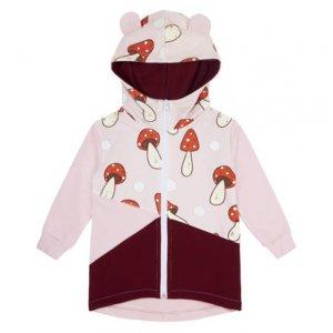 Bluza rozpinana z kapturem Muchomory