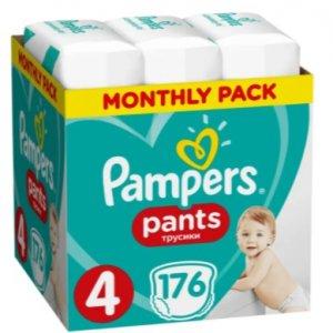 Pampers Pieluchomajtki Pants 4 (9-15 kg) 176 szt. -16%