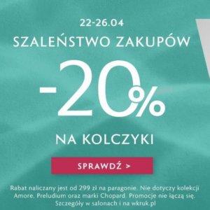 Szaleństwo zakupów w W.KRUK - kolczyki -20%