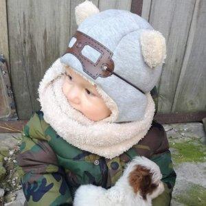 CZAPKA TEDDY ZIMOWA, SZARA
