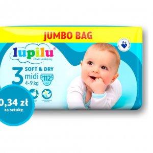 LUPILU SOFT & DRY Pieluszki 3 midi, jumbo bag -20%