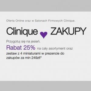 Przygotuj się na jesień z Clinique - cały asortyment -25% + prezent