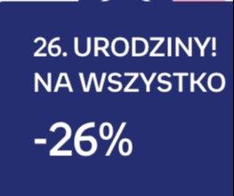 Oferta urodzinowa -26% na wszystko