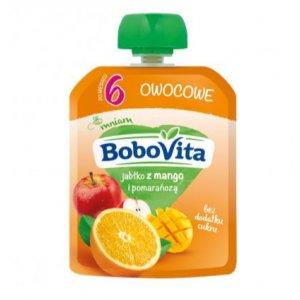 BOBOVITA Mus jabłko z mango i pomarańczą