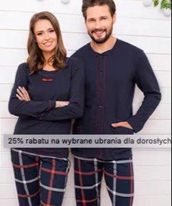 25% rabatu na wybrane ubrania dla dorosłych