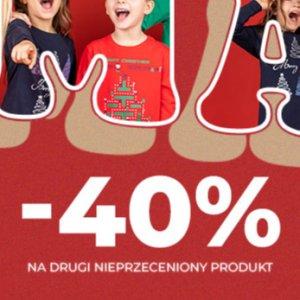 -40% na drugi nieprzeceniony produkt