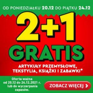 Zabawki, książki, artykuły przemysłowe i tekstylia - trzeci produkt gratis