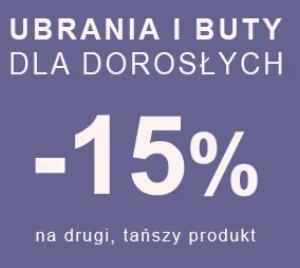 Ubrania i buty dla dorosłych -15%