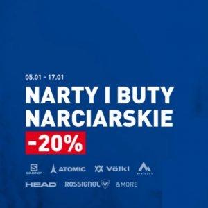 Narty i buty narciarskie w Intersport -20%