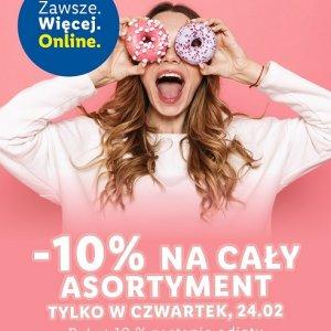 Tłusty czwartek w Lidlu Online - cały asortyment -10%