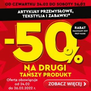 Odzież, obuwie, tekstylia domowe i zabawki w Biedronce -50%