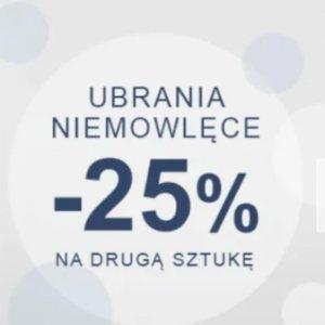 Ubrania i buty dla najmłodszych w promocji 25%