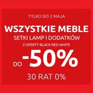 Wszystkie meble, setki lamp i dodatków w Black Red White do -50%