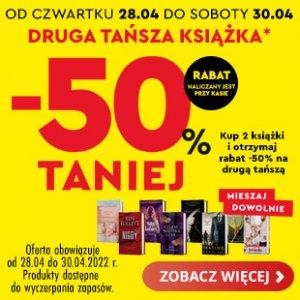 Druga tańsza książka w Biedronce -50%