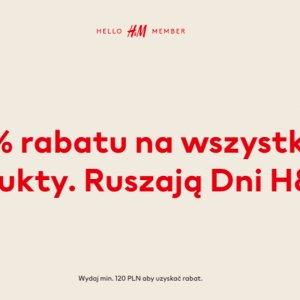 Dni H&M 20% rabatu na wszystko