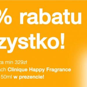 25% rabatu na cały asortyment oraz perfumy w prezencie!