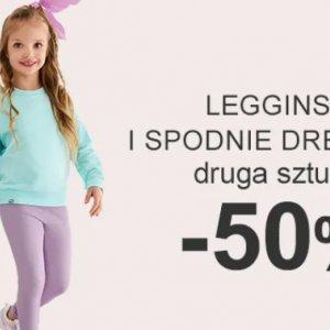 Legginsy i spodnie dresowe: druga sztuka 50% taniej