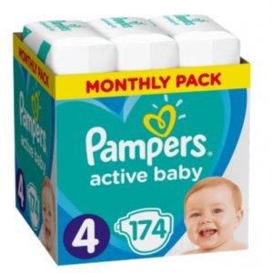 Pampers Active Baby Pieluszki, rozmiar 4