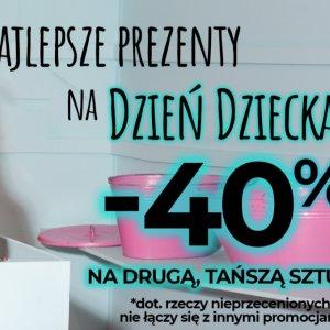 Druga sztuka -40% na Dzień Dziecka