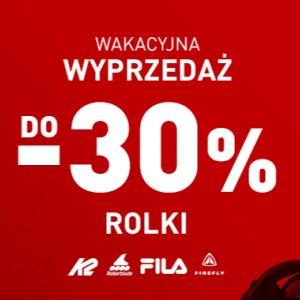 Wyprzedaż wakacyjna - Rolki do -30%