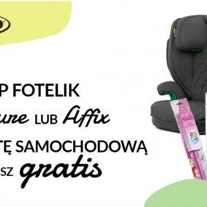 Fotelik Graco Eversure lub Affix + roleta GRATIS