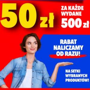 50zł rabatu za każde wydane 500zł