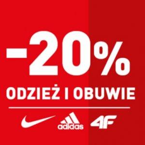 Odzież i obuwie w Intersport -20%