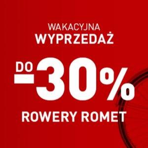 Wakacyjna wyprzedaż w Intersport - rowery Romet do -30%